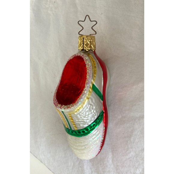 Inge Glas Athletic Shoe Christmas Ornament Germany Glass - Picture 2 of 5